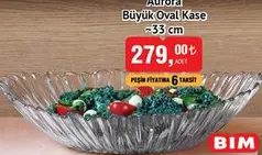 PAŞABAHÇE AURORA BÜYÜK OVAL KASE 33 CM